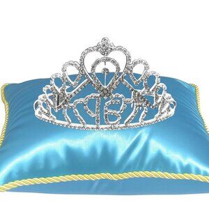 Gold or Silver Sweet 16 Rhinestone Crown Birthday Party Stunning Tiara